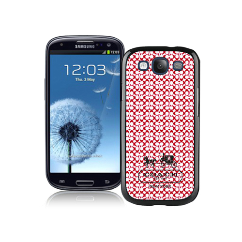 Coach In Confetti Signature Red Samsung Galaxy S3 9300 BGY | Coach Outlet Canada - Click Image to Close